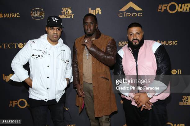 Lenny Santiago, Sean 'Diddy' Combs, and DJ Khaled attend Ciroc Celebrates DJ Khaled's Birthday in Beverly Hills on December 2, 2017 in Beverly Hills,...