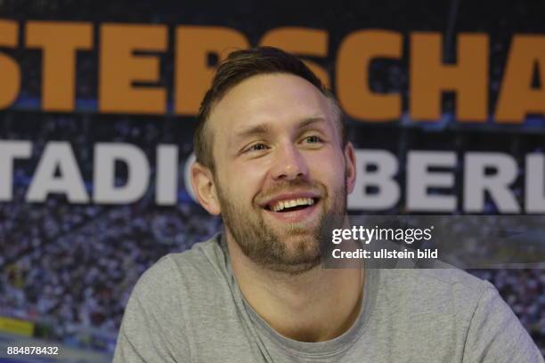 Berlin, Olympiastadion, Pressekonferenz, Offizieller Startschuss für die Leichtathletik-Europameisterschaften 2018 in Berlin, Foto: Robert Harting