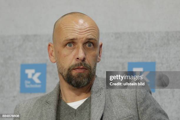 Berlin, Pressekonferenz: Techniker Krankenkasse /Entspann dich, Deutschland / TK-Stressstudie, Foto: Holger Stanislawski, früherer Bundesligatrainer...