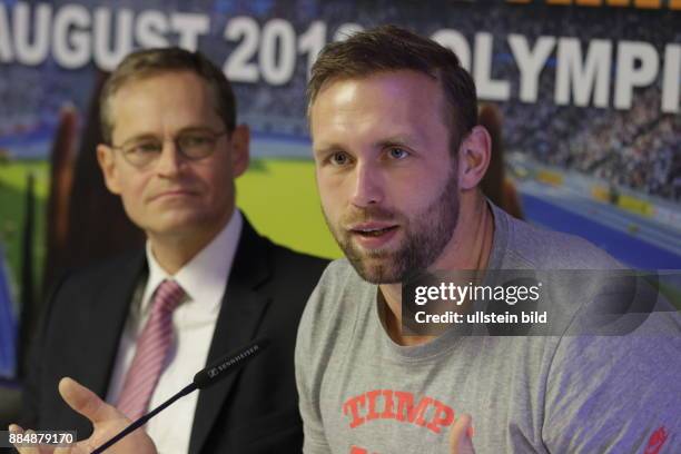 Berlin, Olympiastadion, Pressekonferenz, Offizieller Startschuss für die Leichtathletik-Europameisterschaften 2018 in Berlin, Foto: Michael Müller ,...