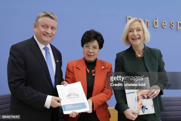 Berlin, Bundespressekonferenz, Thema: Zu den Ergebnissen der Treffen der G7-Wissenschaftsminister und der G7-Gesundheitsminister, Foto:...