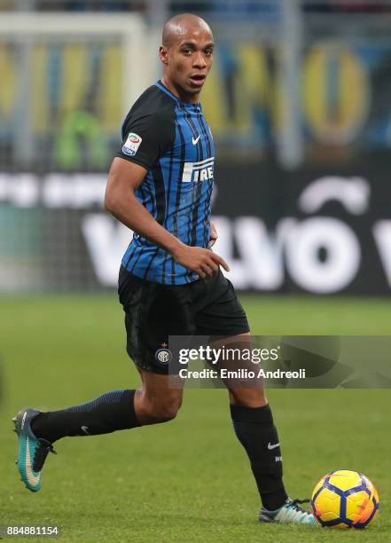 Joao Mario of FC Internazionale Milano in action during the Serie A match between FC Internazionale and AC Chievo Verona at Stadio Giuseppe Meazza on...