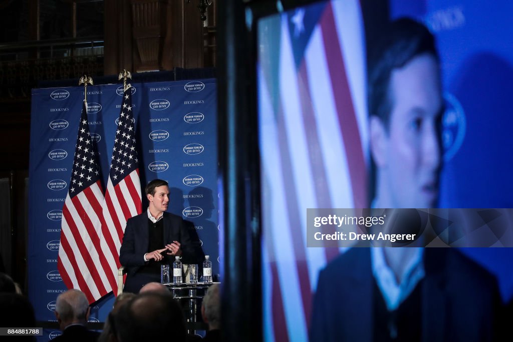 Presidential Advisor Jared Kushner Discusses Middle East Policy At Brookings