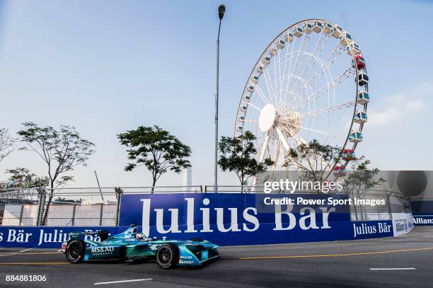 Antonio Felix da Costa of Portugal from MS & AD Andretti Formula E competes during the FIA Formula E Hong Kong E-Prix Round 2 at the Central...