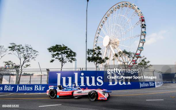 Nick Heidfeld of Germany from Mahindra Racing competes during the FIA Formula E Hong Kong E-Prix Round 2 at the Central Harbourfront Circuit on 03...