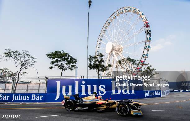 Jean-Eric Vergne of France from TECHEETAH competes during the FIA Formula E Hong Kong E-Prix Round 2 at the Central Harbourfront Circuit on 03...