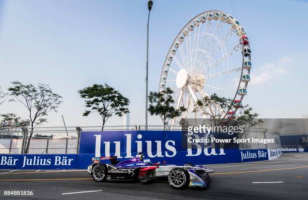 Sam Bird of Great Britain from DS Virgin Racing competes during the FIA Formula E Hong Kong E-Prix Round 2 at the Central Harbourfront Circuit on 03...