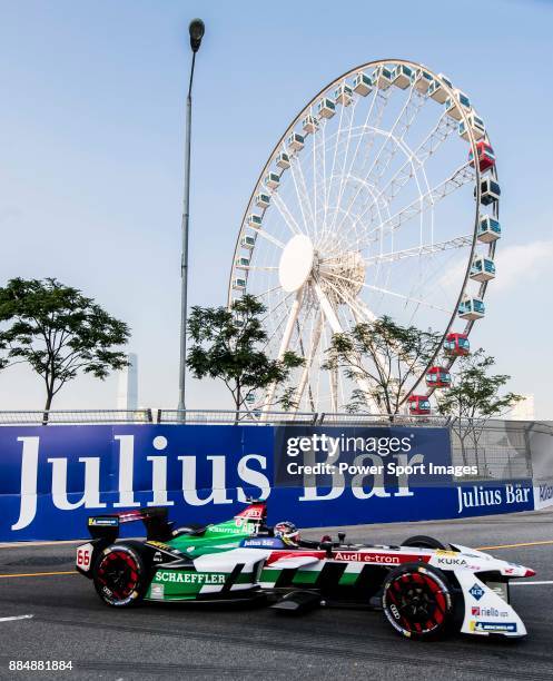 Daniel Abt of Germany from Audi Sport ABT Schaeffler competes during the FIA Formula E Hong Kong E-Prix Round 2 at the Central Harbourfront Circuit...