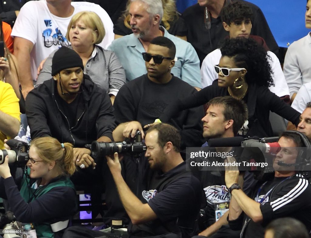Celebrities Attend NBA Finals Game 5