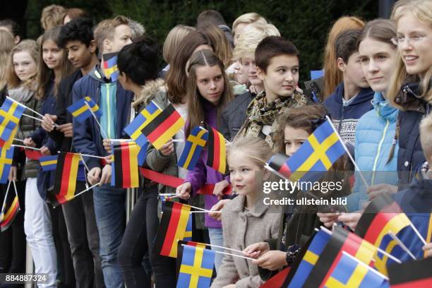 Berlin, Schloss Bellevue, Staatsbesuch Ihrer Majestäten König Carl XVI. Gustaf und Königin Silvia von Schweden