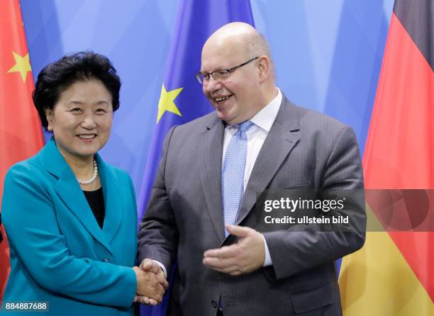 Stellvertretenden Premierministerin der Volksrepublik China, Liu Yandong, Peter Altmaier, Chef des Bundeskanzleramtes und Bundesminister für...