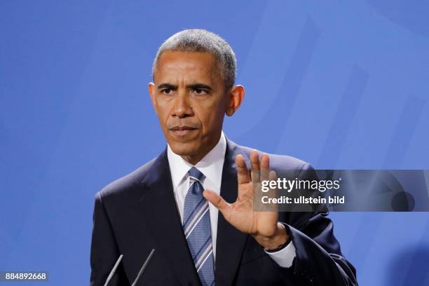 Berlin, Bundeskanzleramt, Besuch des amerikanischen Präsidenten Barack H. Obama in Deutschland. Foto: amerikanischen Präsidenten Barack H. Obama