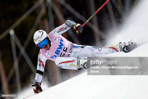 Joan Verdu in action during the Audi FIS Alpine Ski World Cup Men's Giant Slalom on December 3, 2017 in Beaver Creek, Colorado.