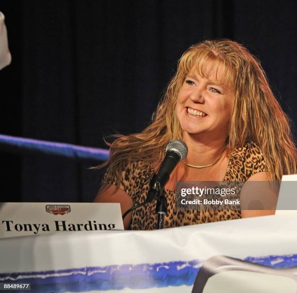 Tonya Harding attends the opening weekend of Smokin' Joe Frazier's Sportzbox at Bally's Atlantic City on June 13, 2009 in Atlantic City, New Jersey.