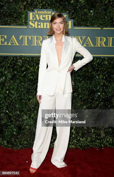 Arizona Muse attends the London Evening Standard Theatre Awards at Theatre Royal on December 3, 2017 in London, England.