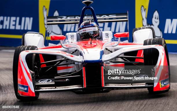 Nick Heidfeld of Germany from Mahindra Racing competes during the FIA Formula E Hong Kong E-Prix Round 2 at the Central Harbourfront Circuit on 03...