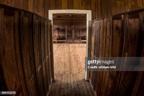 Häftlingsbaracke im Konzentrationslager Mauthausen in Österreich. KZ der Stufe III von 1938 bis 1945