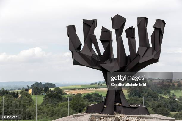 Denkmal zur Erinnerung im Konzentrationslager Mauthausen in Österreich. KZ der Stufe III von 1938 bis 1945