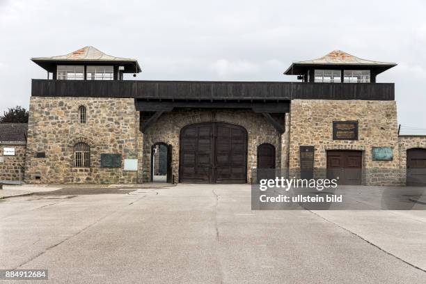 Apellplatz im Konzentrationslager Mauthausen in Österreich. KZ der Stufe III von 1938 bis 1945