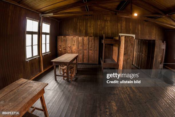 Häftlingsbaracke im Konzentrationslager Mauthausen in Österreich. KZ der Stufe III von 1938 bis 1945