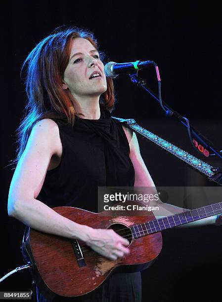 Singer/Guitarist Neko Case performs during the 2009 Bonnaroo Music and Arts Festival on June 14, 2009 in Manchester, Tennessee.