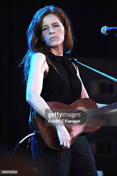 Singer/Guitarist Neko Case performs during the 2009 Bonnaroo Music and Arts Festival on June 14, 2009 in Manchester, Tennessee.