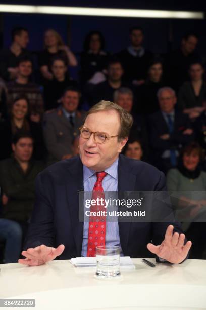 Frederick Kempe in der ZDF-Talkshow maybrit illner am in Berlin Thema der Sendung: Schlachtfeld Syrien - Wer stoppt Krieg und Flucht?