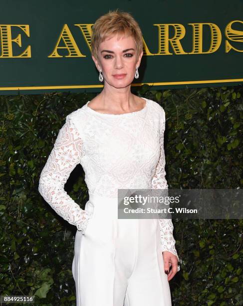 Victoria Hamilton attends the London Evening Standard Theatre Awards at the Theatre Royal on December 3, 2017 in London, England.