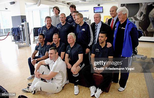 Oliver Pocher presents the competency team, amongst others: Vitali Klitschko , Bushido , for his casting show at the Mc Fit studio on June 15, 2009...