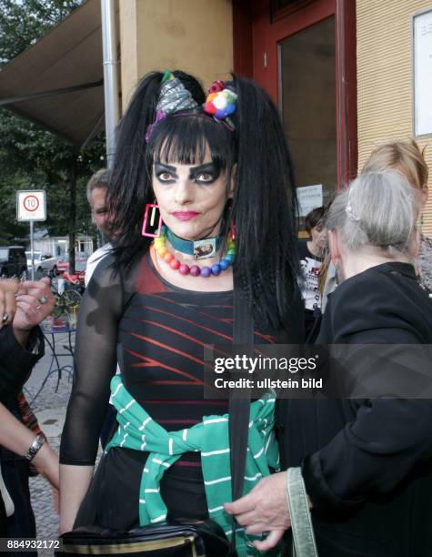 Hagen, Nina - Musician, Singer, Punk rock, Germany - during film-premiere of 'Godmother of Punk' in Berlin, Germany