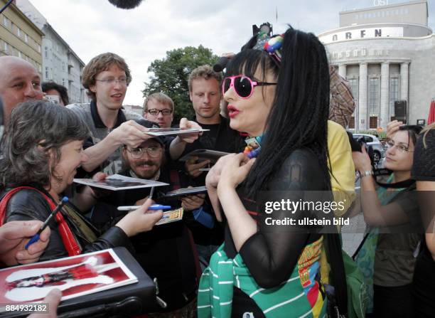 Hagen, Nina - Musician, Singer, Punk rock, Germany - during film-premiere of 'Godmother of Punk' in Berlin, Germany