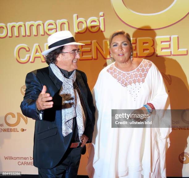 Die Sänger Albano Carrisi, Al Bano & Romina Power aufgenommen bei der TV Show Willkommen bei Carmen_Nebel im Velodrom in Berlin Prenzlauer Berg