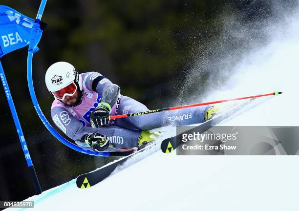 Thomas Fanara of France competes in the first run of the Birds of Prey World Cup Giant Slalom race on December 3, 2017 in Beaver Creek, Colorado.