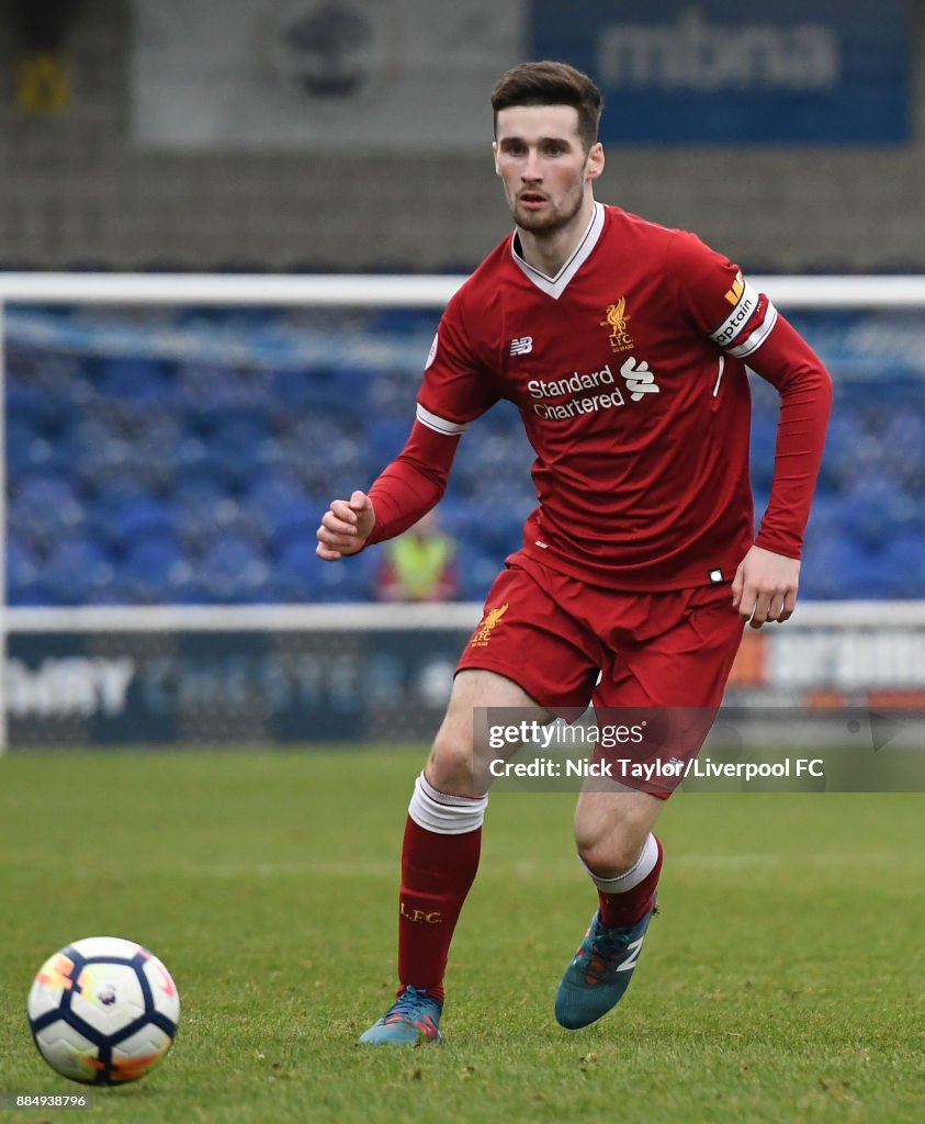 Liverpool v Stoke City: U23 Premier League Cup