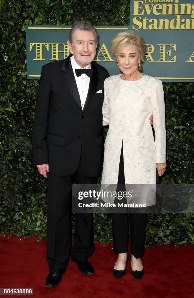 Gawn Grainger and Zoe Wanamaker attend the London Evening Standard Theatre Awards at Theatre Royal on December 3, 2017 in London, England.