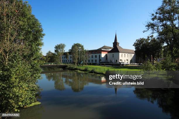 Grevenbroich, Erft, Lower Rhine, Rhineland, North Rhine-Westphalia, NRW, D-Grevenbroich-Wevelinghoven, Erft river landscape, riverside, Erft...