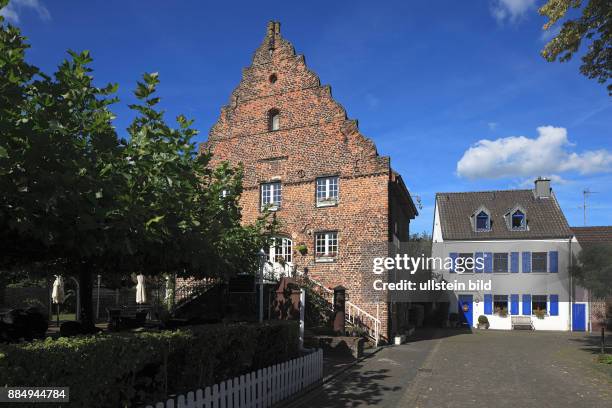 Wachtendonk, Niers, Nette, Maas-Schwalm-Nette Nature Park, Lower Rhine, Rhineland, North Rhine-Westphalia, NRW, historic downtown, Pulver Tower,...