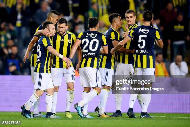 Mathieu Valbuena of Fenerbahce during the Turkish Super lig match between Fenerbahce v Kas?mpasaspor at the &#350;ükrü Saraco&#287;lu stadion on...