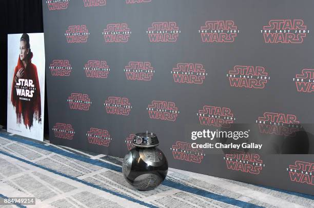 Attends the press conference for the highly anticipated Star Wars: The Last Jedi at InterContinental Los Angeles on December 3, 2017 in Los Angeles,...