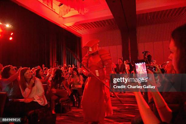 Praetorian Guard attends the press conference for the highly anticipated Star Wars: The Last Jedi at InterContinental Los Angeles on December 3, 2017...