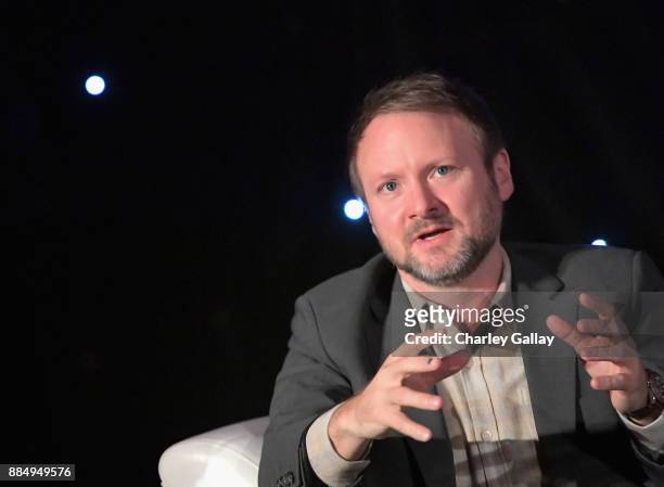 Director Rian Johnson attends the press conference for the highly anticipated Star Wars: The Last Jedi at InterContinental Los Angeles on December 3,...