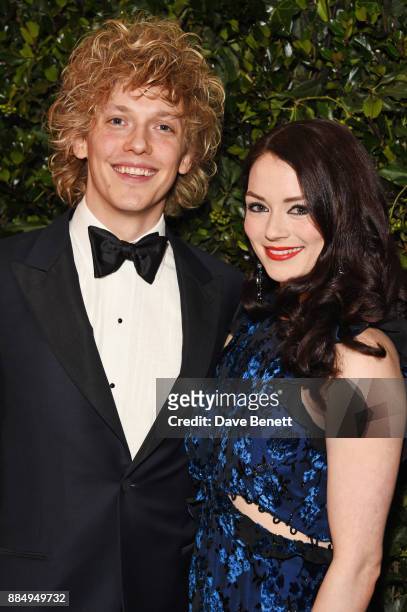 Andrew Polec and Christina Bennington attend the London Evening Standard Theatre Awards 2017 at the Theatre Royal, Drury Lane, on December 3, 2017 in...