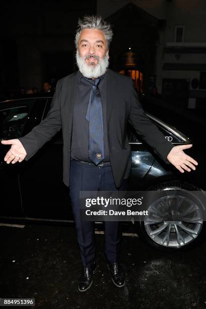 Jez Butterworth arrives in an Audi at the Evening Standard Theatre Awards at Theatre Royal on December 3, 2017 in London, England.