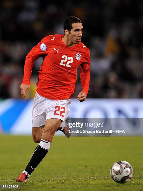 Mohamed Aboutrika of Egypt during the FIFA Confederations Cup match between Brazil and Egypt at Free State Stadium on June 15, 2009 in Bloemfontein,...