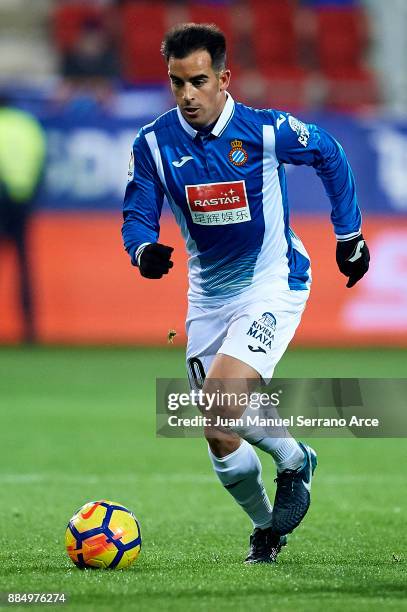 Jose Manuel Jurado Marin of RCD Espanyol controls the ball during the La Liga match between SD Eibar and RCD Espanyol at Ipurua Municipal Stadium on...