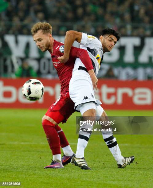 Sports, football, DFB Cup, 2016/2017, Round 2, Borussia Moenchengladbach versus VfB Stuttgart 2:0, Stadium Borussia Park, scene of the match,...
