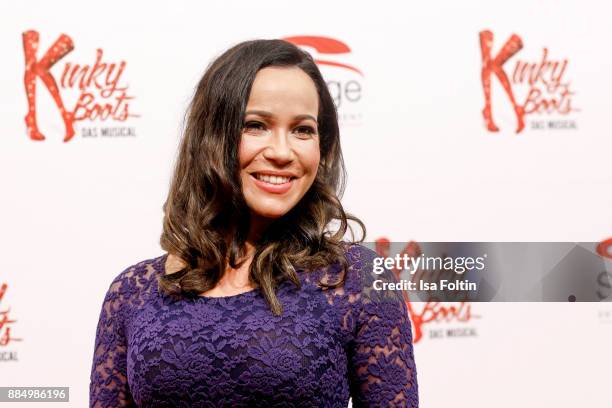 German presenter Nandini Mitra attends the 'Kinky Boots' Musical Premiere at Stage Operettenhaus on December 3, 2017 in Hamburg, Germany.