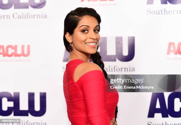 Lilly Singh attends ACLU SoCal Hosts Annual Bill of Rights Dinner at the Beverly Wilshire Four Seasons Hotel on December 3, 2017 in Beverly Hills,...