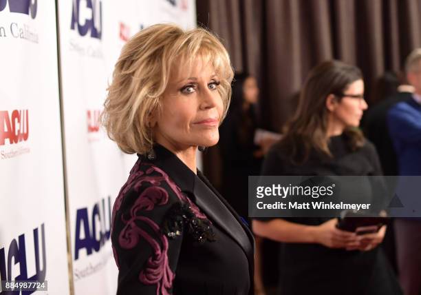 Jane Fonda attends ACLU SoCal Hosts Annual Bill of Rights Dinner at the Beverly Wilshire Four Seasons Hotel on December 3, 2017 in Beverly Hills,...