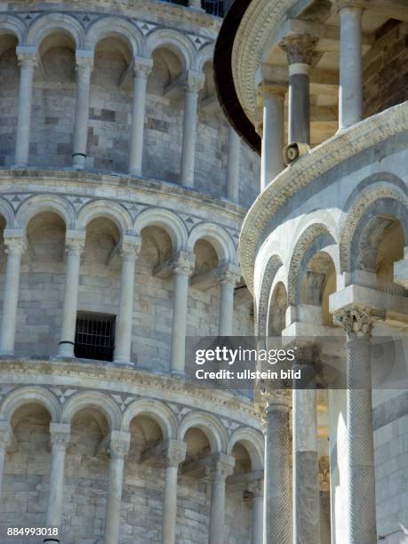 Pisa, Italien. Schiefer Turm von Pisa und Dom . August 2016